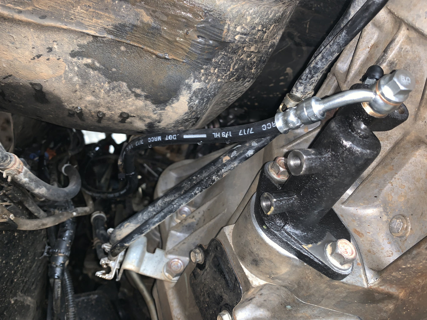 2007-2012 4jj1 Jackaroo slave and dampener bypass/extended clutch fluid line. (Combo)